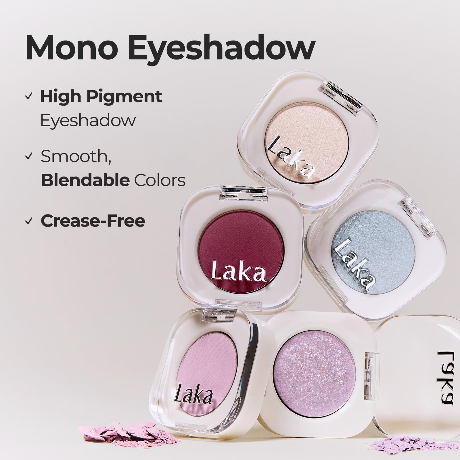 Amazon.co.jp: Laka(ラカ) モノアイシャドウ #922 スノー 単色 日本